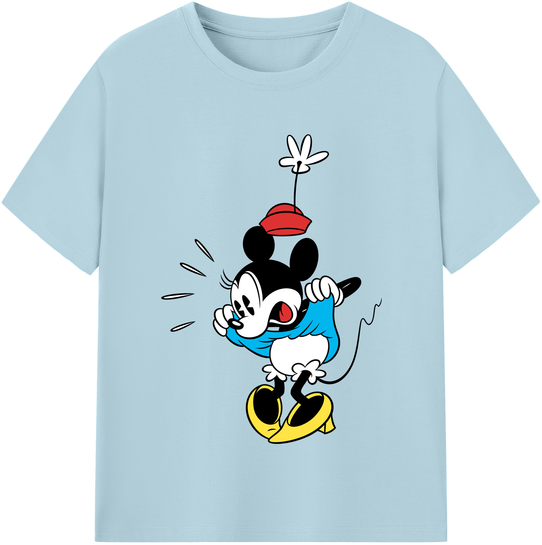 （画像用） ミッキーマウス Mickey Mouse 綿100％半袖Tシャツ（フロントプリント）